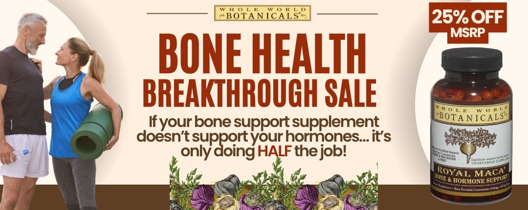 The Well-Kept Secret for Bone Health:   Why Royal Maca® Bone & Hormone Support Stands Alone