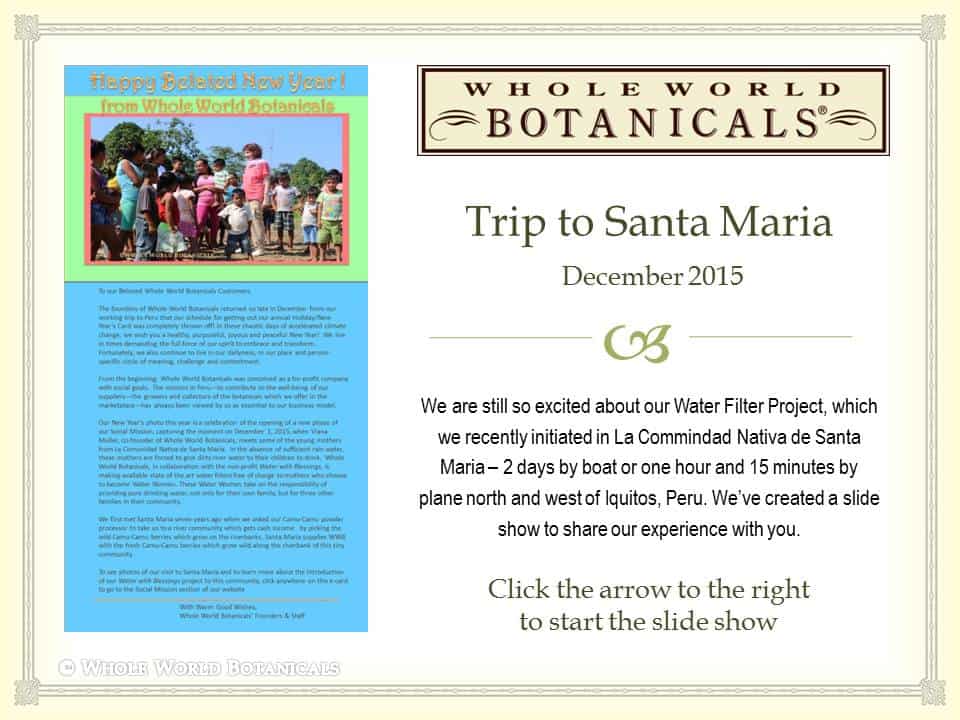 December 2015 Trip to Santa Maria